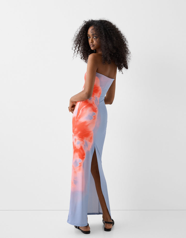 Flora | Bandeau Floral Dress