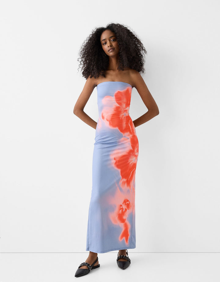 Flora | Bandeau Floral Dress