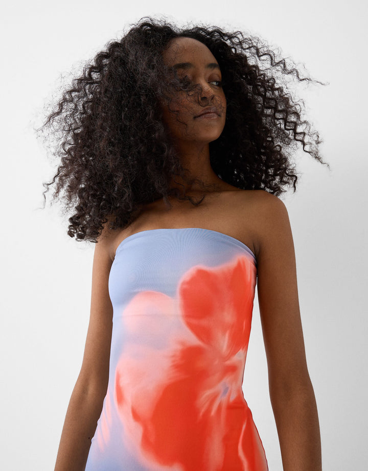 Flora | Bandeau Floral Dress