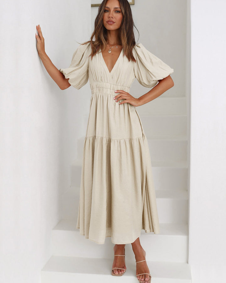Elena™ | Puff Sleeve Dress