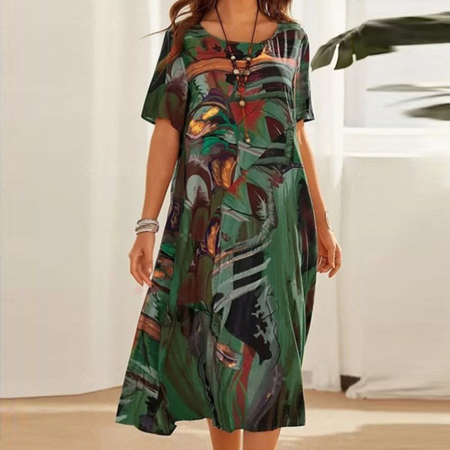 Aria™ | Cozy Printed Dress