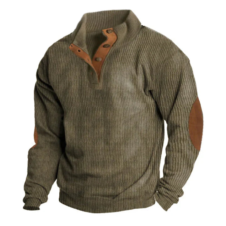 Nachlan Men's Ribbed Button Up Sweater