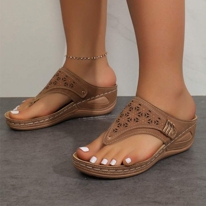 Leila Stitched Sandals