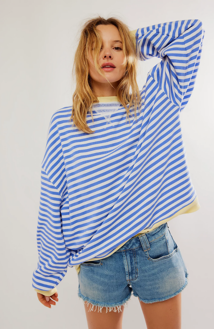 Coastal Oversized Striped Sweater