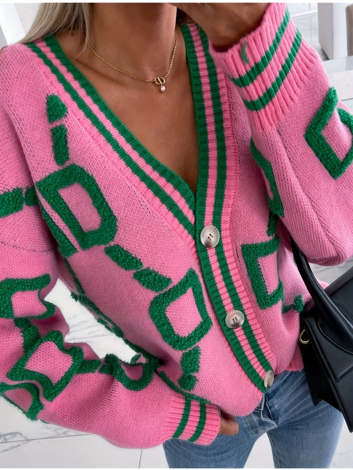 Zara | Geometric Cozy Cardigan