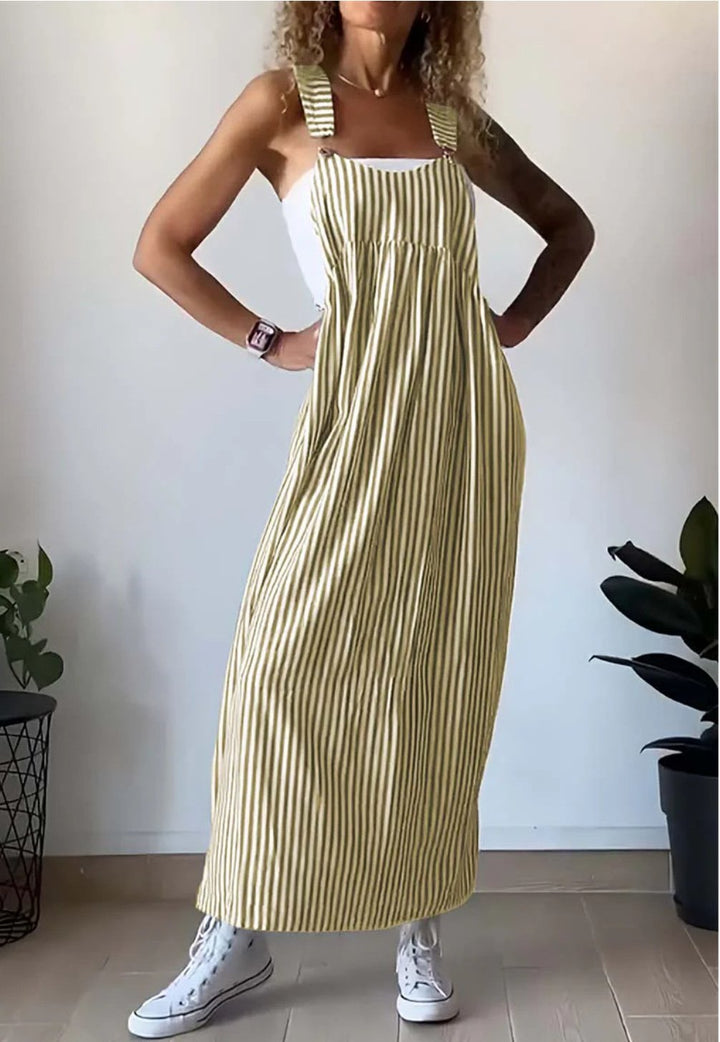 Christine™ - Casual Striped Jumpsuit Dress