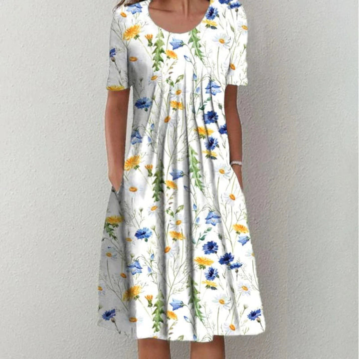 Calista - Graceful Floral Dress