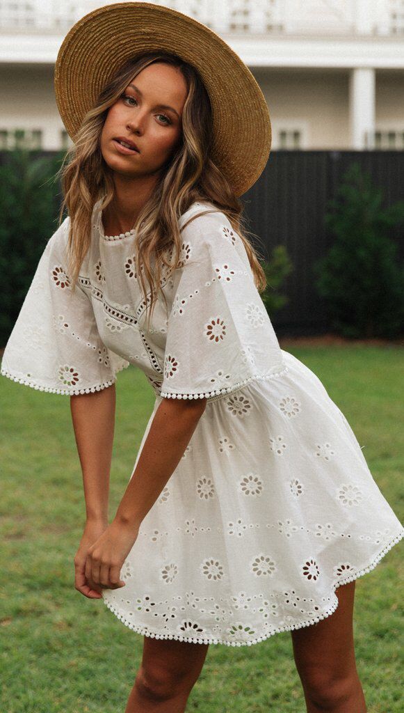 Fleur™ - Backless Dress with Bell Sleeves