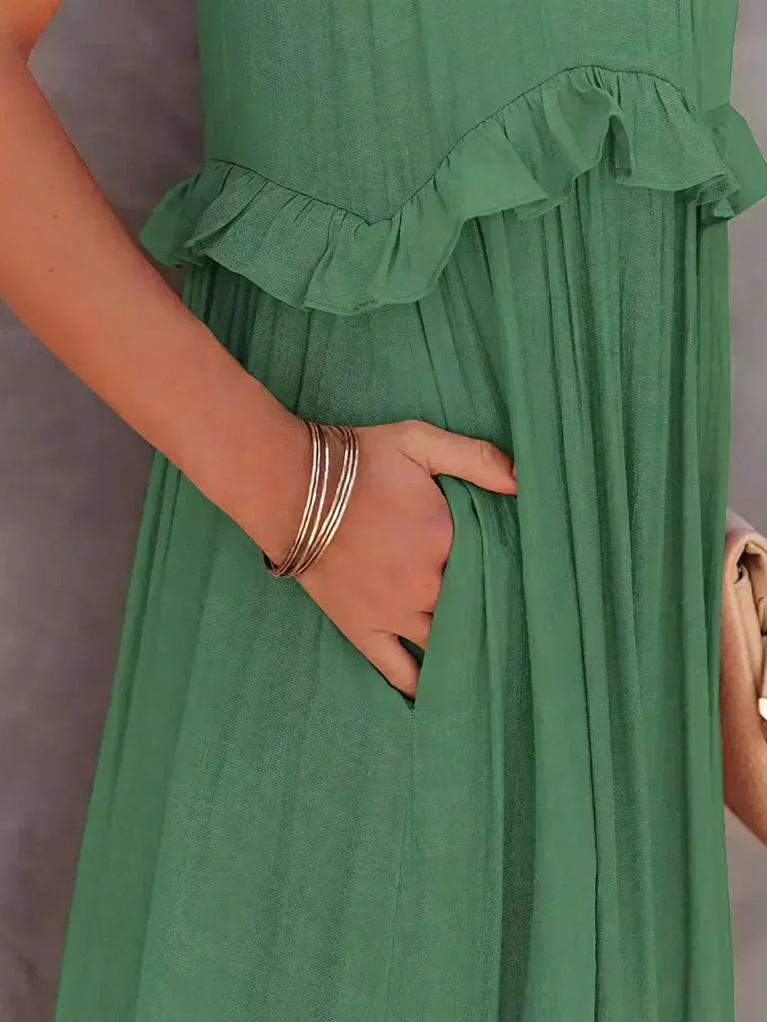 Emilia™ Halter Neck Ruffled Maxi Dress