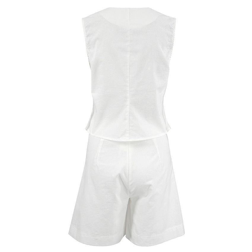 Ayessa™ - Tailored Vest and Shorts Set