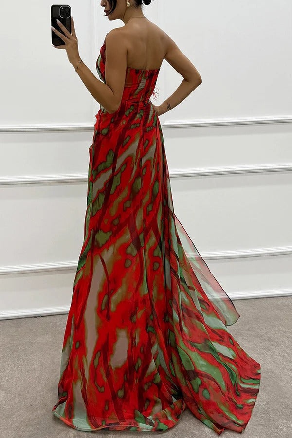 Illya | Off-Shoulder Slit Maxi Dress