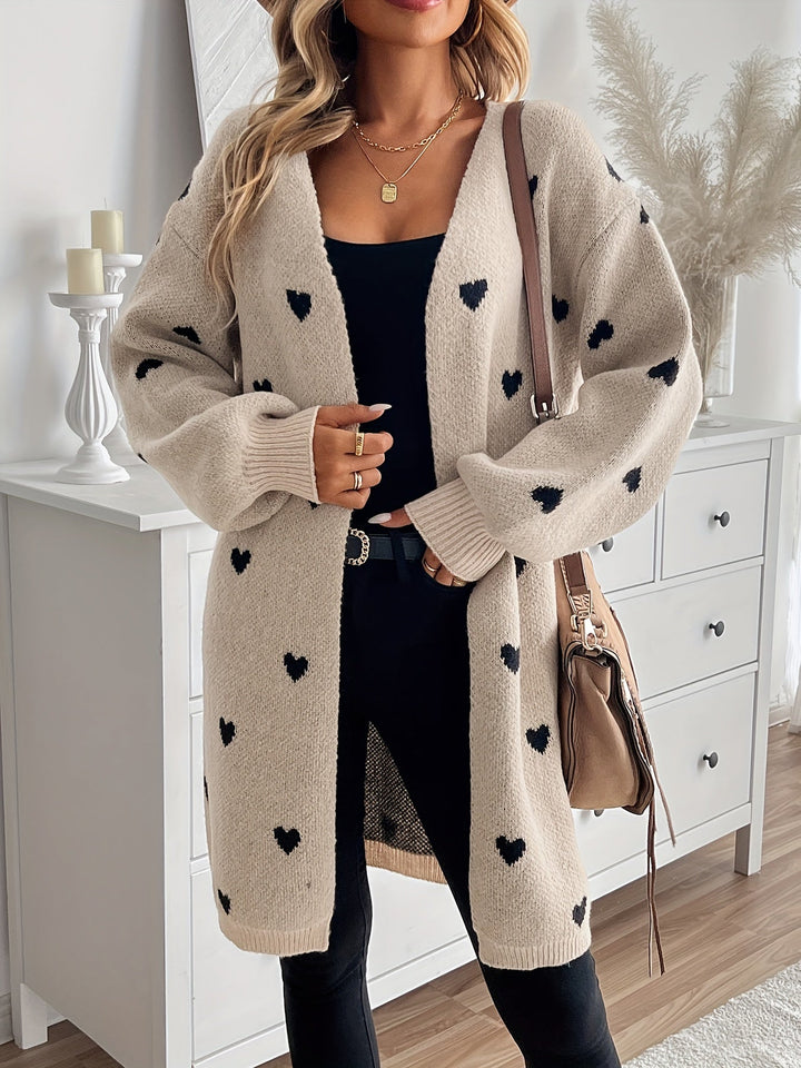 Jenna | Heart Charm Cardigan