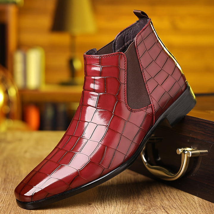 Elsa | Elegant Square-Toe Chelsea Boots