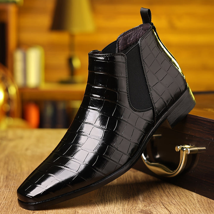Elsa | Elegant Square-Toe Chelsea Boots