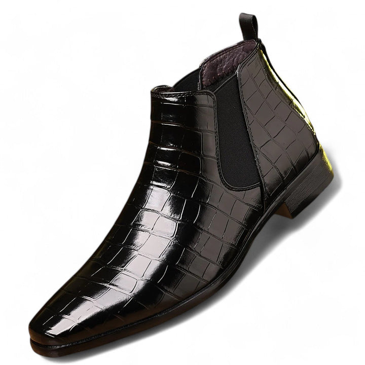Elsa | Elegant Square-Toe Chelsea Boots