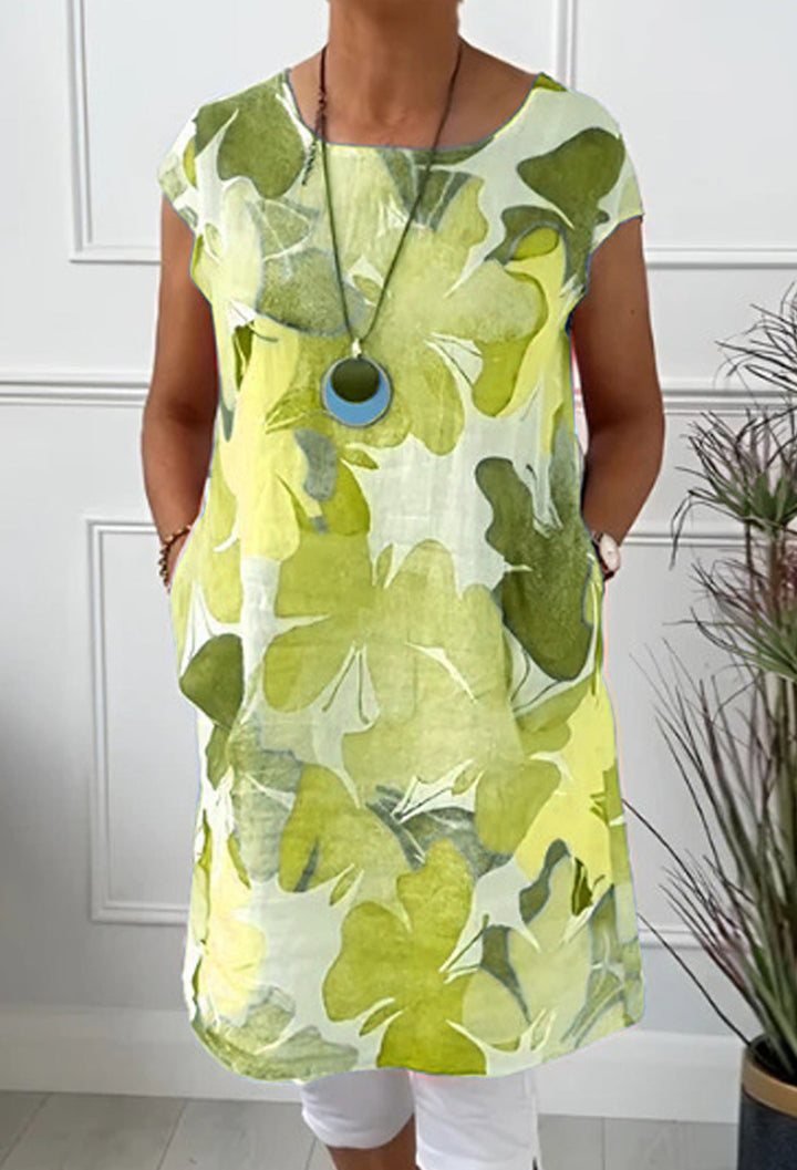 Tamara - COMFORTABLE DRESS WITH BUTTERFLY PRINT