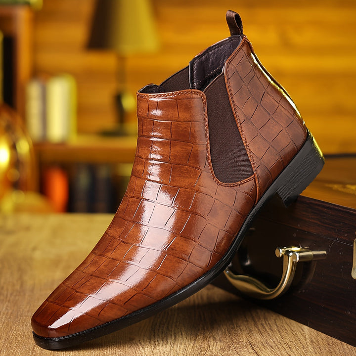 Elsa | Elegant Square-Toe Chelsea Boots