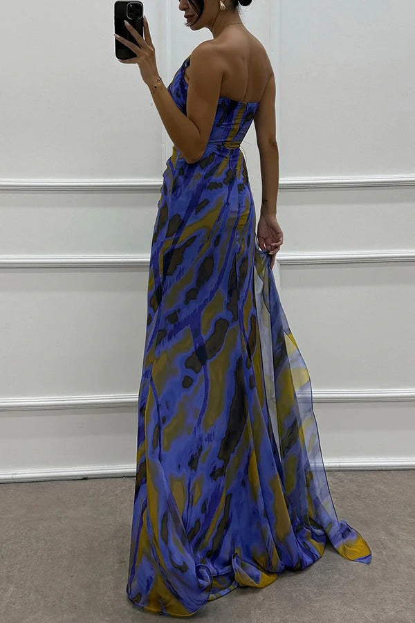 Illya | Off-Shoulder Slit Maxi Dress