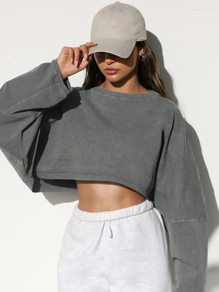 Aliyah | Stylish Cropped Sweatshirt