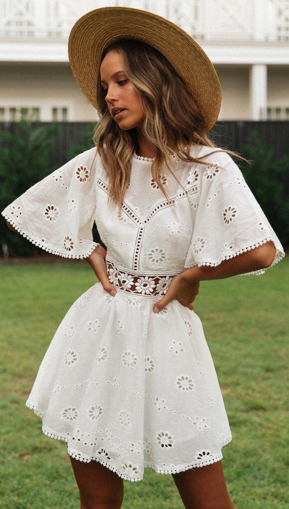 Fleur™ - Backless Dress with Bell Sleeves