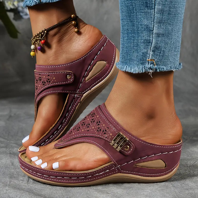 Leila Stitched Sandals