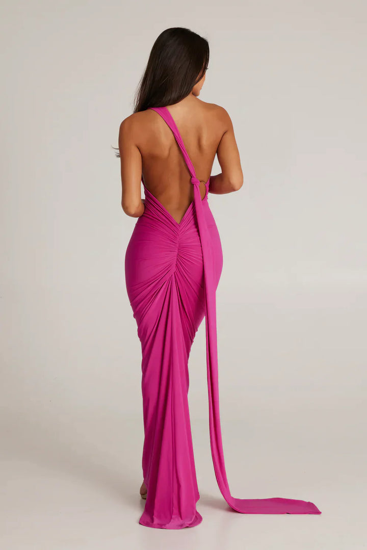 Lyra™ | Asymmetrical Cut-Out Maxi Dress
