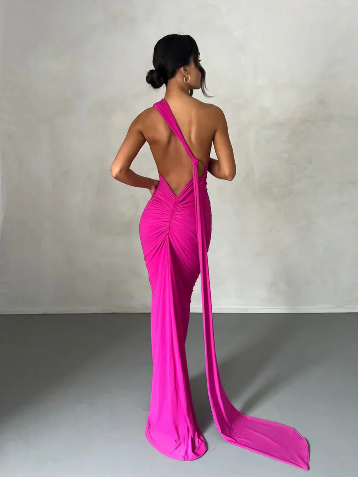 Lyra™ | Asymmetrical Cut-Out Maxi Dress
