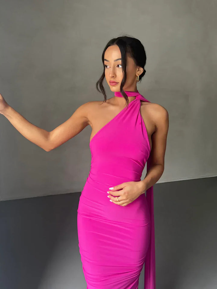 Lyra™ | Asymmetrical Cut-Out Maxi Dress