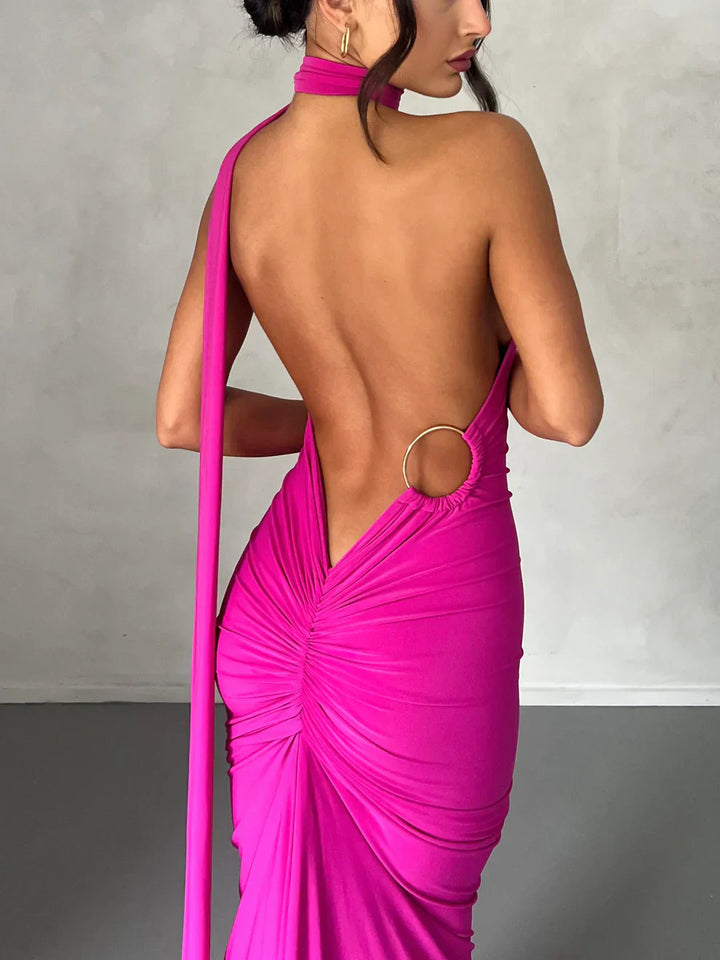 Lyra™ | Asymmetrical Cut-Out Maxi Dress
