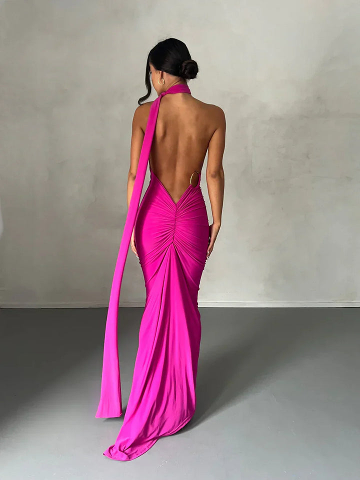 Lyra™ | Asymmetrical Cut-Out Maxi Dress