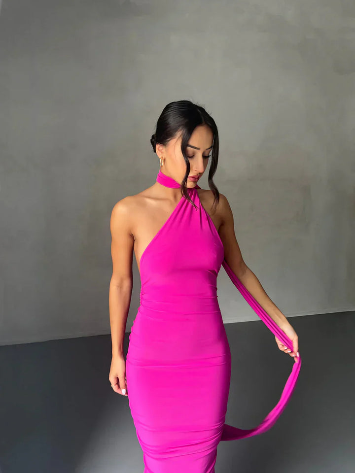 Lyra™ | Asymmetrical Cut-Out Maxi Dress