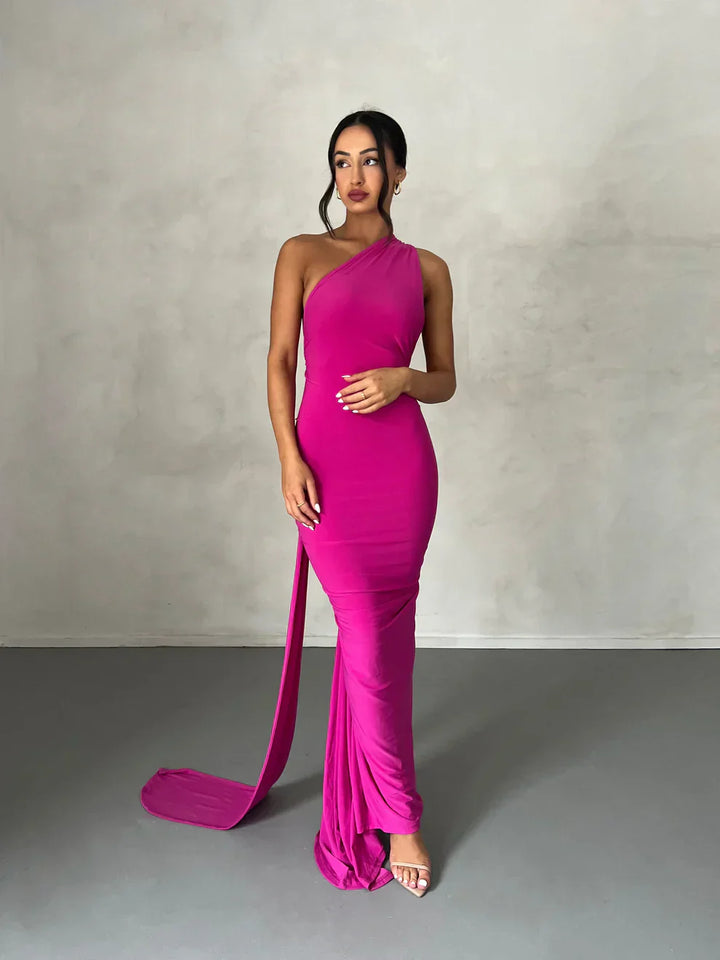 Lyra™ | Asymmetrical Cut-Out Maxi Dress