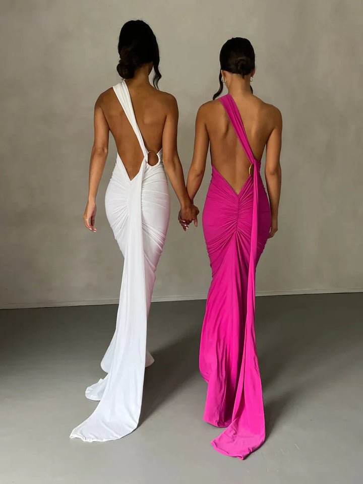 Lyra™ | Asymmetrical Cut-Out Maxi Dress