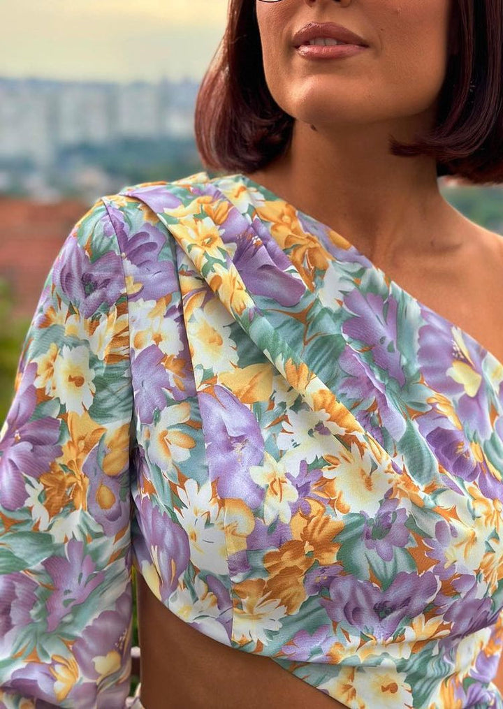Lia | Floral One-Shoulder Dress
