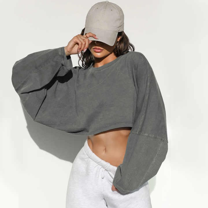 Aliyah | Stylish Cropped Sweatshirt