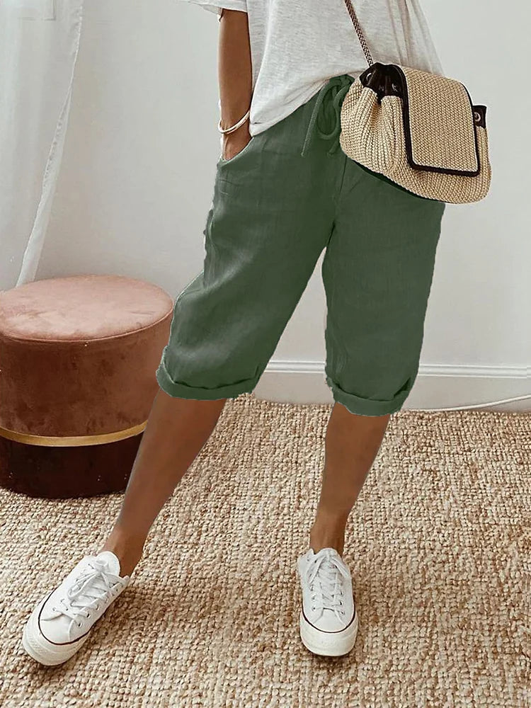 Emma Cotton-Linen Women's Trousers