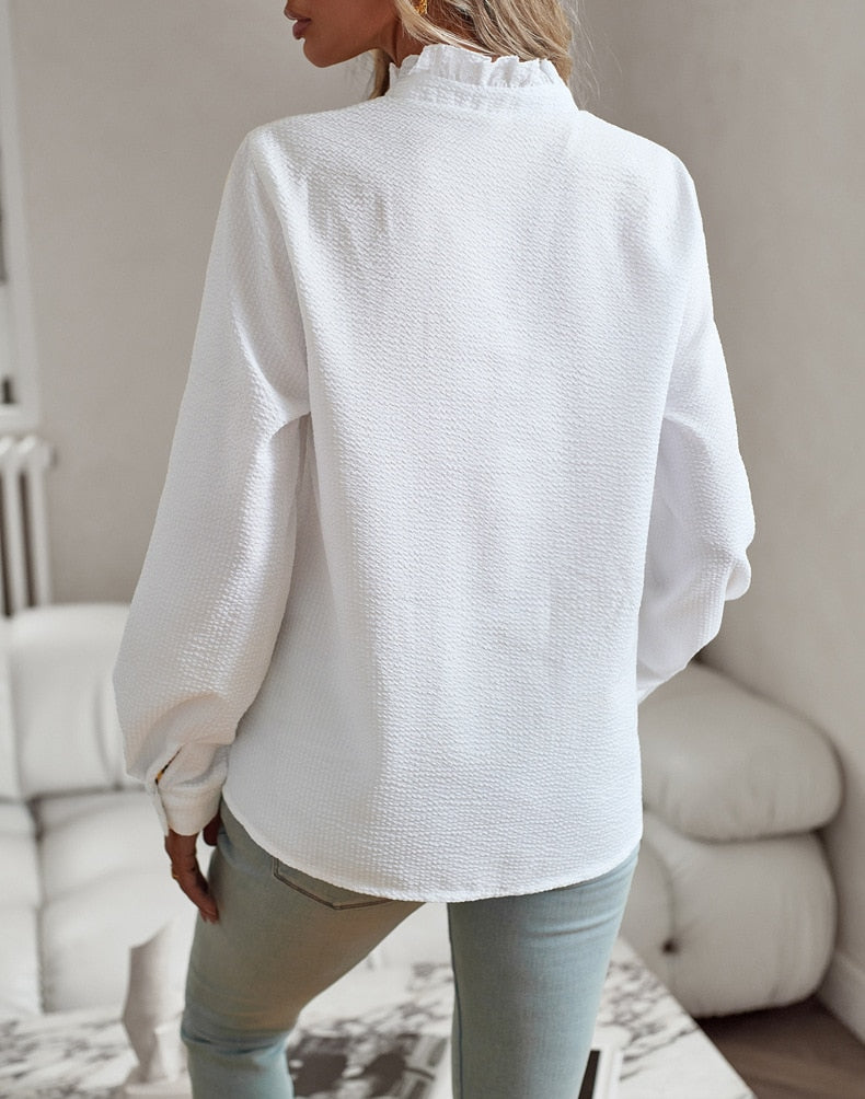 Mirabelle™ - Elegant Polo Blouse