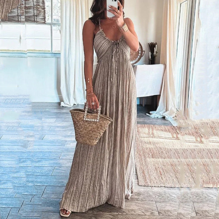 Lenara™ | Breezy High-Waist Dress