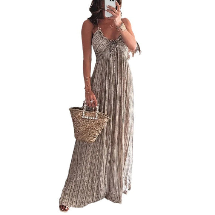 Lenara™ | Breezy High-Waist Dress