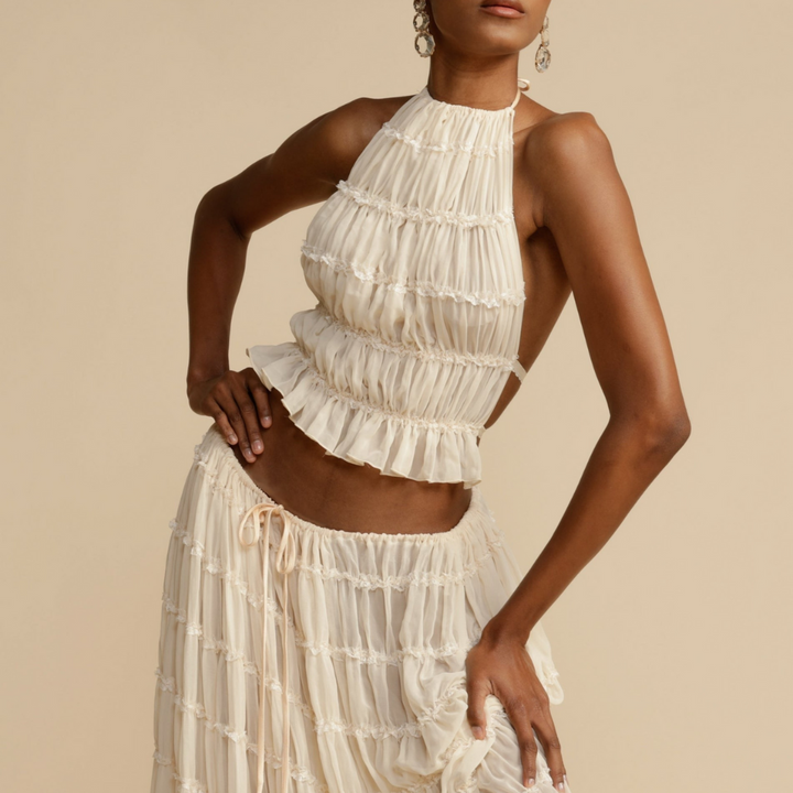 Willow | Halter Top and Skirt Ensemble