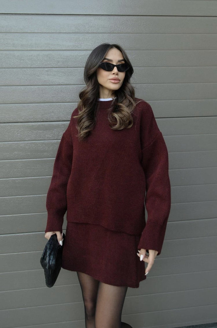 Estelle - Chic Sweater Skirt Set