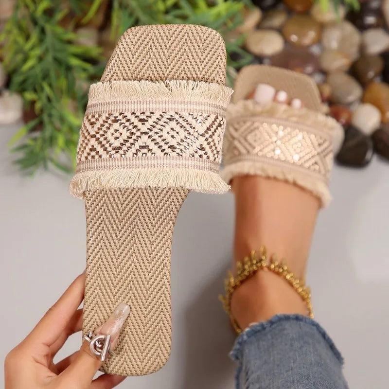 Lydia Woven Sandals