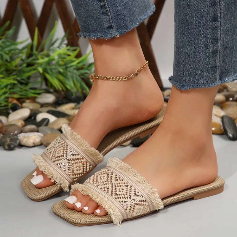 Lydia Woven Sandals