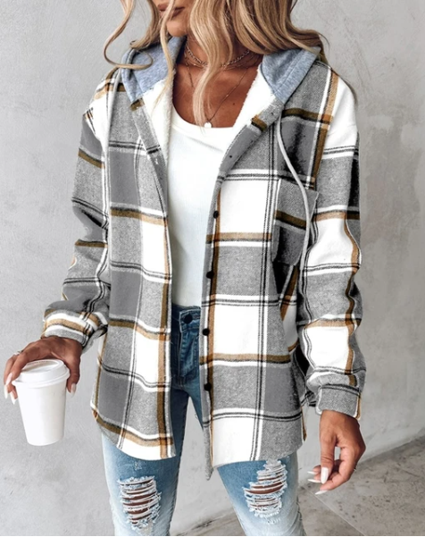 Blair Cozy Plaid Hoodie