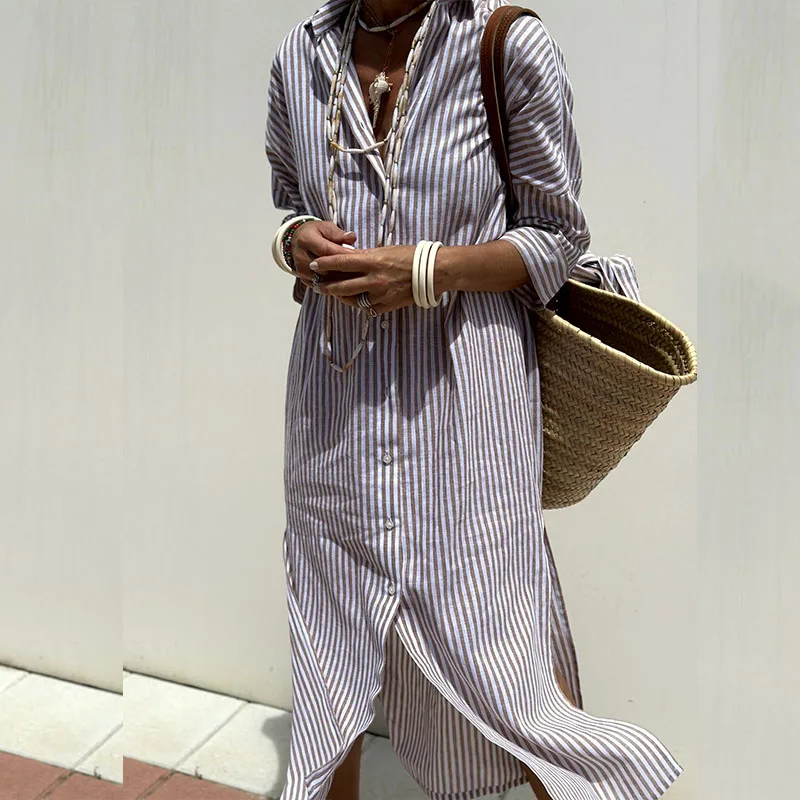 Hannah Breezy Shirt Dress