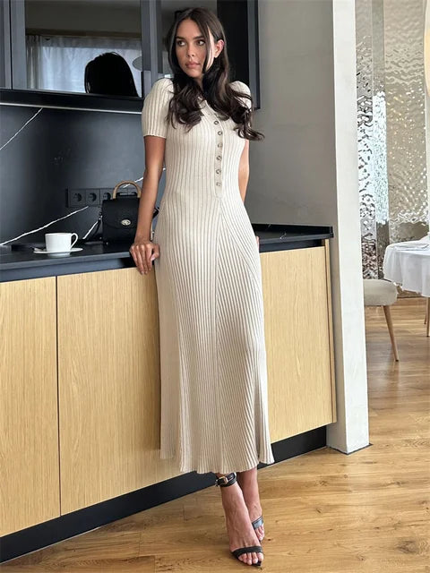 Neva | Flowing High Waist Dress