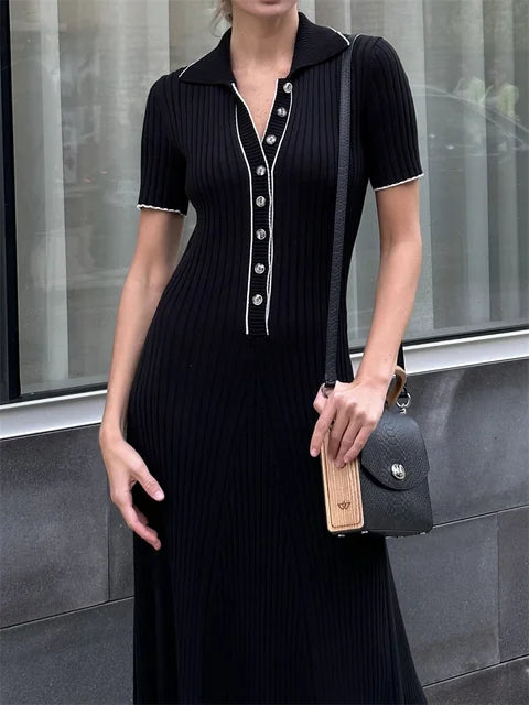 Neva | Flowing High Waist Dress
