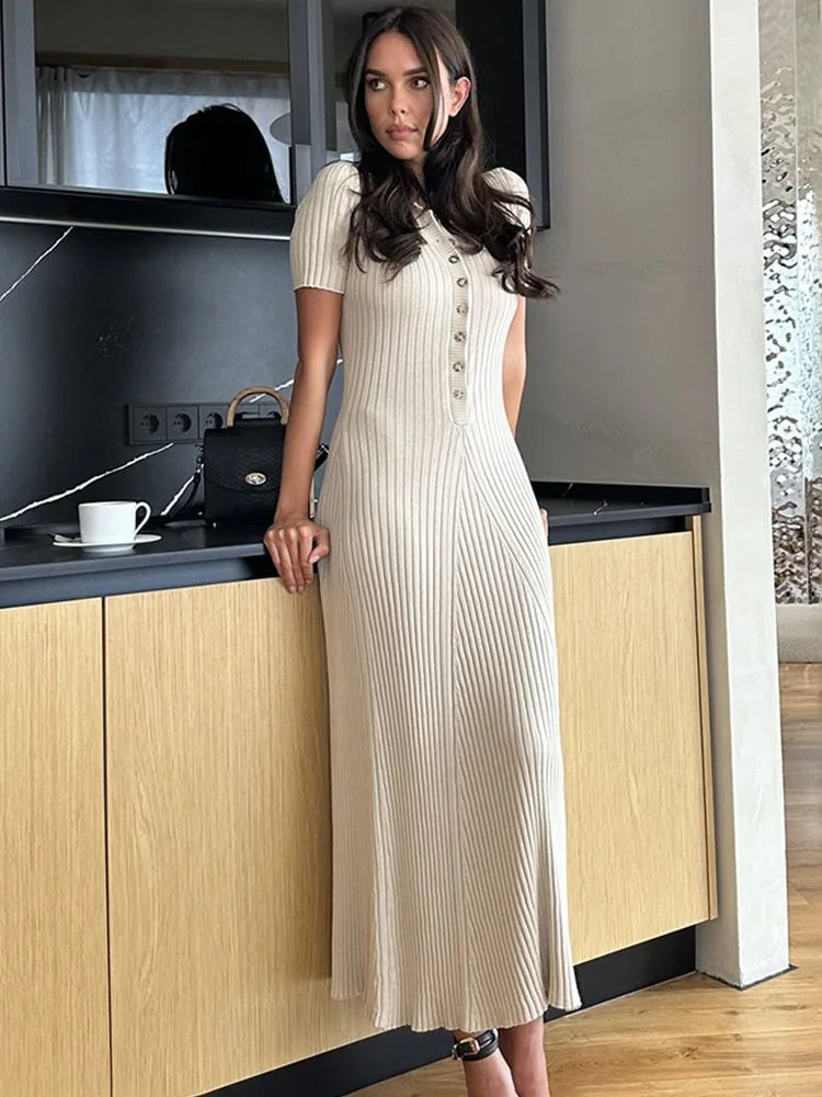 Neva | Flowing High Waist Dress