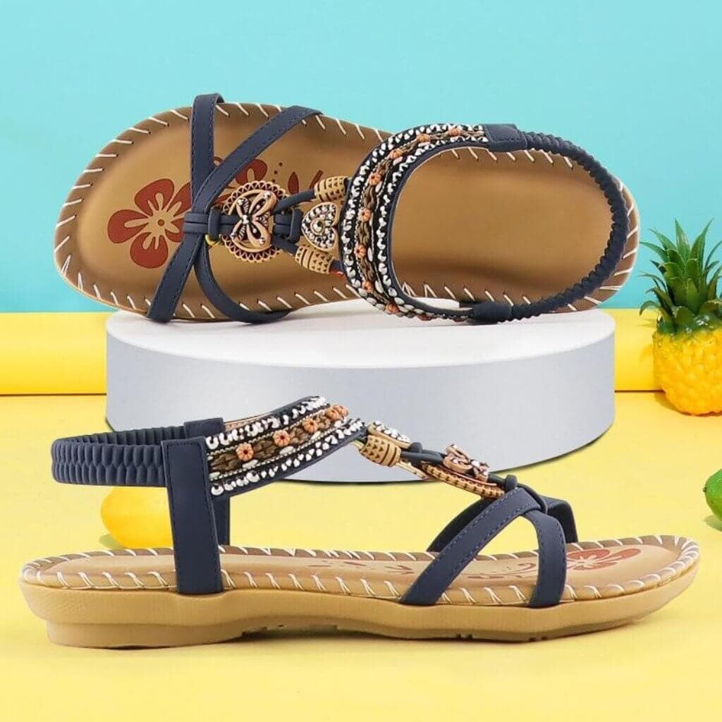 Harmonia | Sandals with Stretch Band & Cushioned Platform