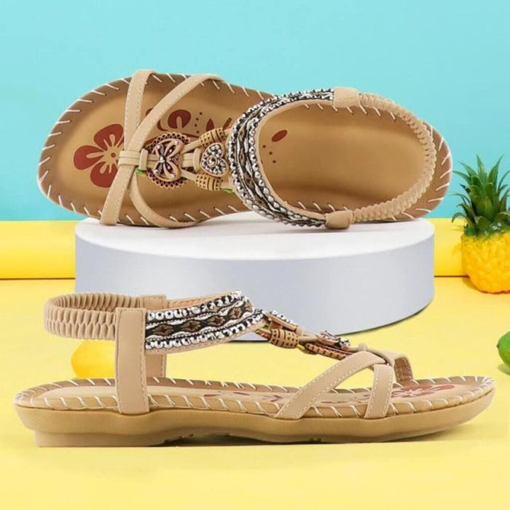 Harmonia | Sandals with Stretch Band & Cushioned Platform